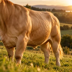 Vaca de raza Rubia Gallega pura de la ganadería FLAGAL
